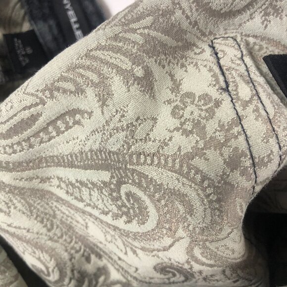 Vintage Ellen Tracy Company Jeans Women's 10 Straight Pockets Dark Grey Paisley - Picture 8 of 9